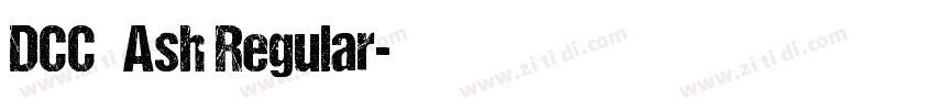 DCC   Ash Regular字体转换